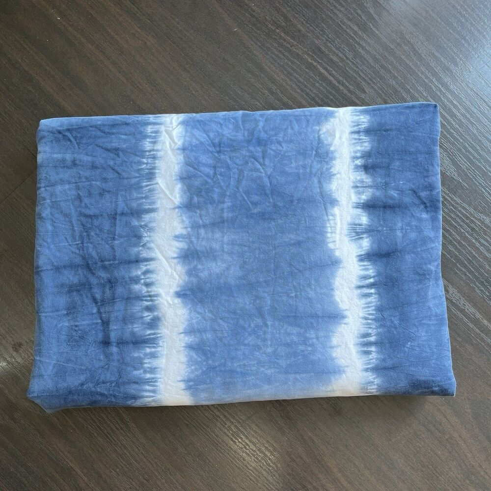 Pottery Barn Teen Tie Dye Stripes Twin Duvet Cover 100% Cotton Button Closure